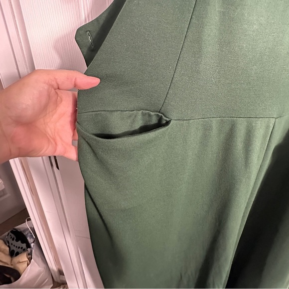 Snag overalls, green knit, size "G" (20-22), stretchy, pockets, spring - Picture 13 of 13